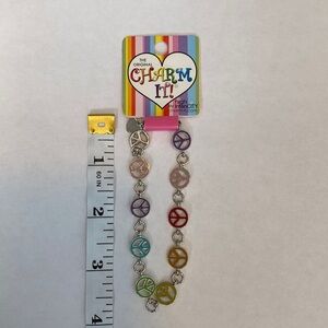 NEW Charm IT! High IntenCITY Kids Teen Tween Colorful Peace Charm Bracelet